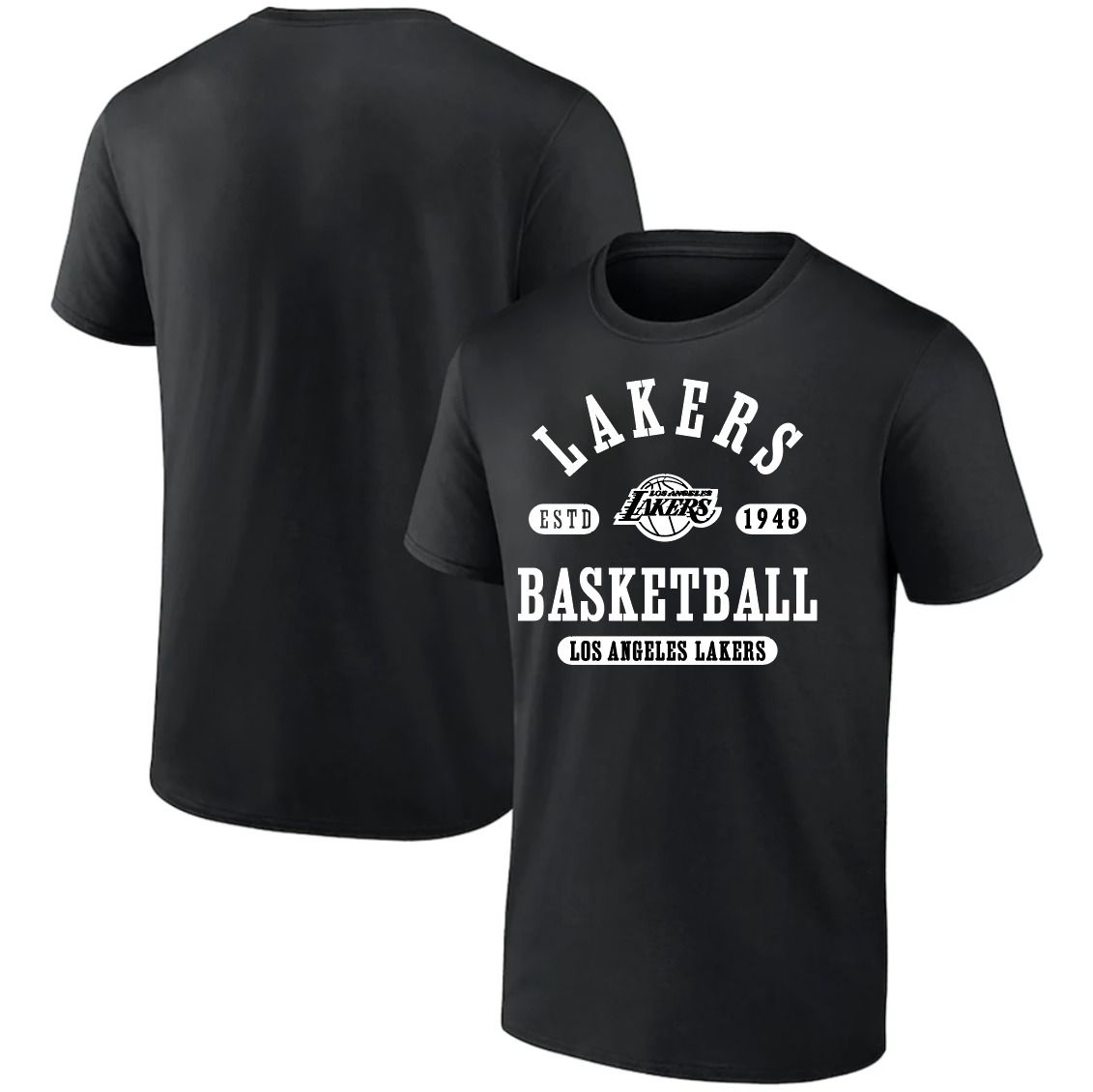 Men 2025 NBA Los Angeles Lakers Black T shirts style 041